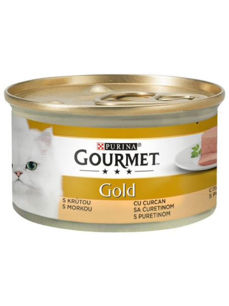 Gourmet Gold Mousse cu Curcan 85g
