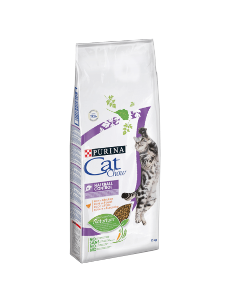 Cat Chow Hairball Control cu Pui 15Kg